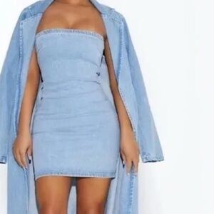 BRAND NEW: NAKED WARDROBE DENIM dress